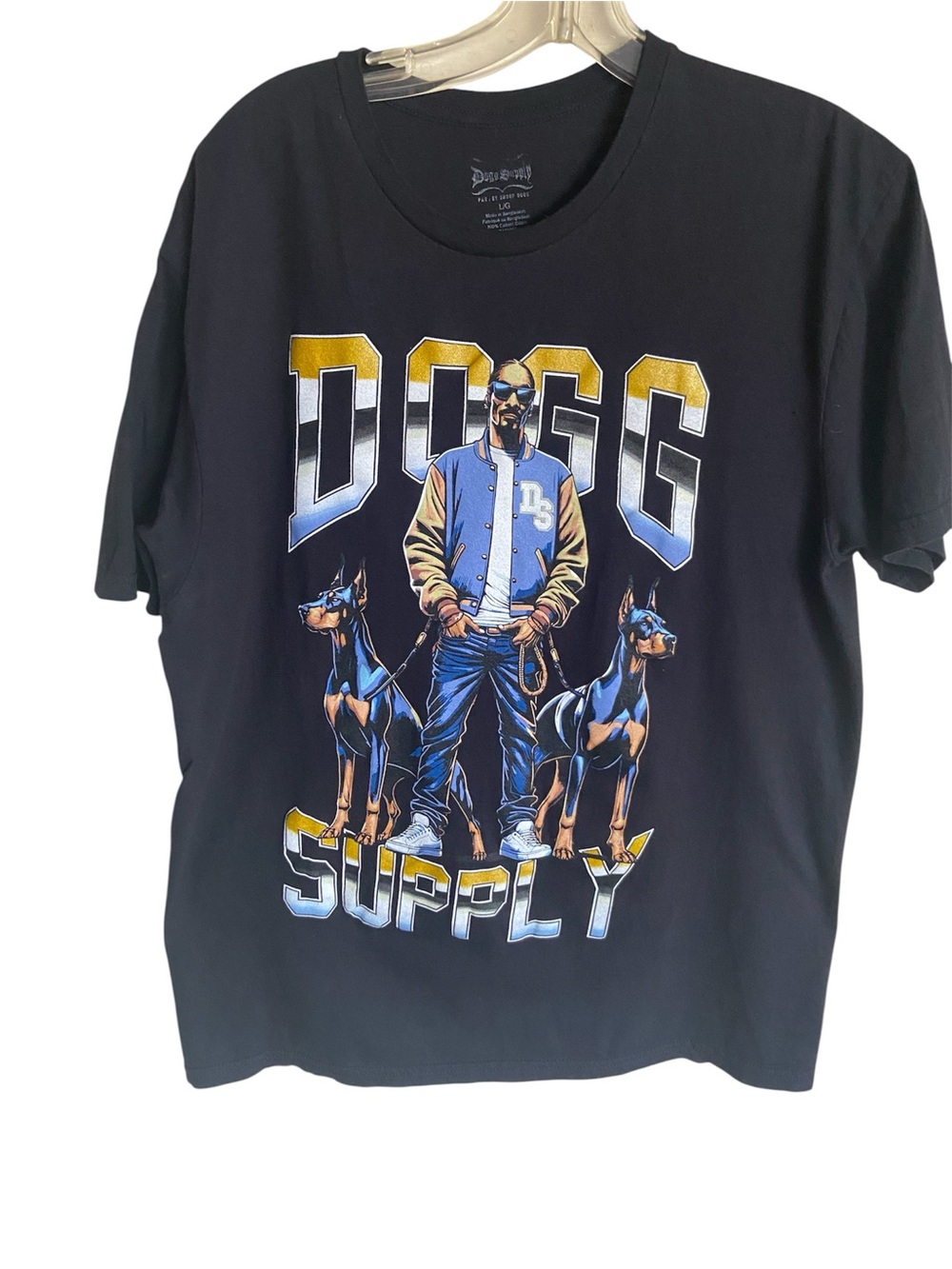 Doggy Supply by Snoop Dogg Graphic T-Shirt Men’s L Black Hip Hop Rap Streetwear